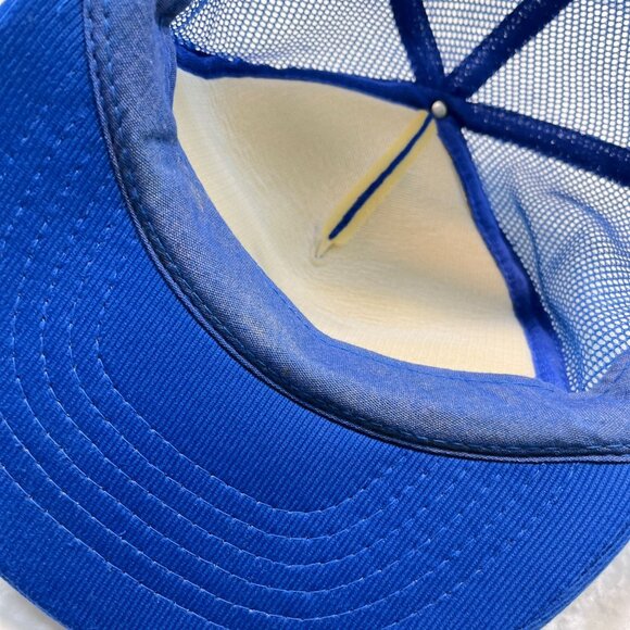 Union Fertilizer Inc Snapback Hat Blue Baseball Cap Capital Mesh Back - Picture 8 of 11
